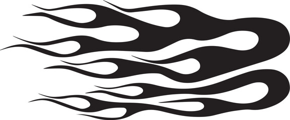 Flames Stencil Outline Silhouette Ghost Flame Fire Tattoo Car Motorcycle Cricut Flames file decal design © GrantNagy