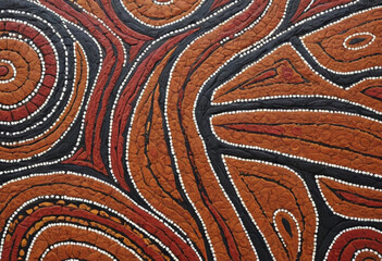  A close-up of Aboriginal art in Australia. 