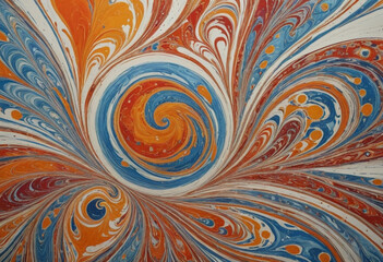  A traditional Turkish Ebru marbling artist. 