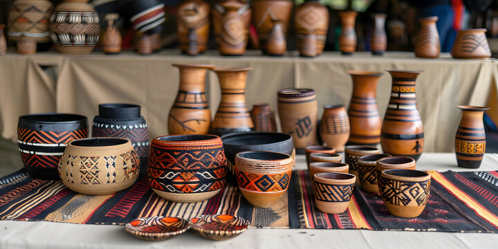 Exibi&ccedil;&atilde;o art&iacute;stica de artesanato ind&iacute;gena