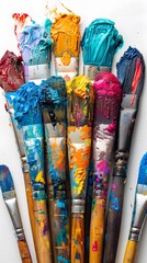colorful paintbrushes