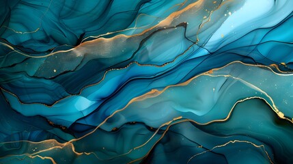 Obraz premium dynamic abstract artwork with intricate splatters creating visual interest