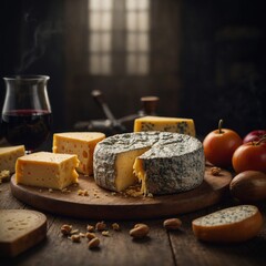 Elegant cheese and fresh tomato pairing a refined and flavorful treat