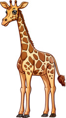 Naklejka premium 목이 긴 기린, 기린, 동물,long neck giraffe, giraffe, animal