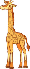 Naklejka premium 목이 긴 기린, 기린, 동물,long neck giraffe, giraffe, animal