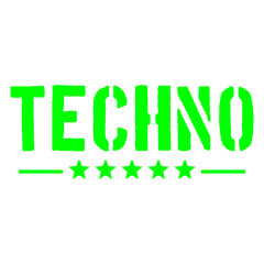 Techno Music Life Club DJ Party Letters Saying Quote Text Bass Sound Love Icon Symbol Cool Hard Style Trance Electro Jumpstyle Raver Dance Disco Festival Concert Logo Design