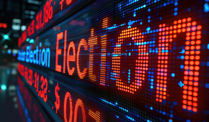 Fototapeta premium Election Impact on Stock Market Investments Voting Results Outcome Business 3d Ilustration 
