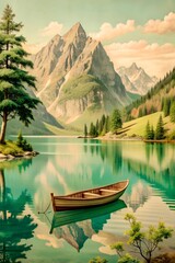 Obraz premium lake in the mountains
