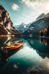 lake in the mountains