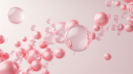 Digital breakdown of hyaluronic acid, NAG, and amino acids, skincare science, detailed composition