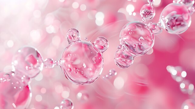 Digital interaction of hyaluronic acid with NAG and amino acids, skincare synergy, molecular innovation