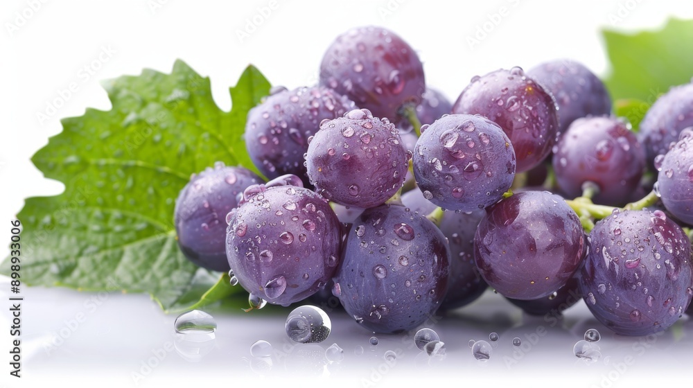 Aufkleber appetizing grapes. background with selective focus and copy space