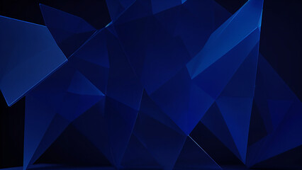 Obraz premium a blue polygon