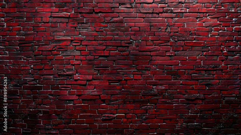 Aufkleber textured red brick wall background with empty space for text