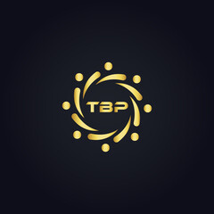 TBP logo. T B P design. White TBP letter. TBP, T B P letter logo design. T B P letter logo design in GOLD, GOLDEN LOGO, THREE, style. letter logo set in one artboard. T B P letter logo vector design.