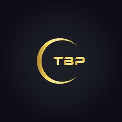 TBP logo. T B P design. White TBP letter. TBP, T B P letter logo design. T B P letter logo design in GOLD, GOLDEN LOGO, THREE, style. letter logo set in one artboard. T B P letter logo vector design.