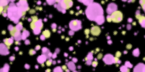 Abstract multi bokeh on black. Flying dust particles on a black background. sky, galaxy. Glittering stars of blue bokeh. blue Sparkling Lights Festive background with texture.  