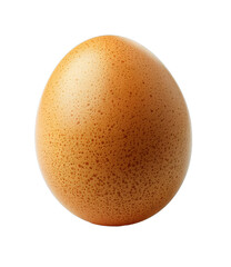 [Transparent Background PNG]Single Brown Egg on White Background