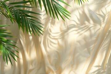 A close-up of a plant growing on a cloth