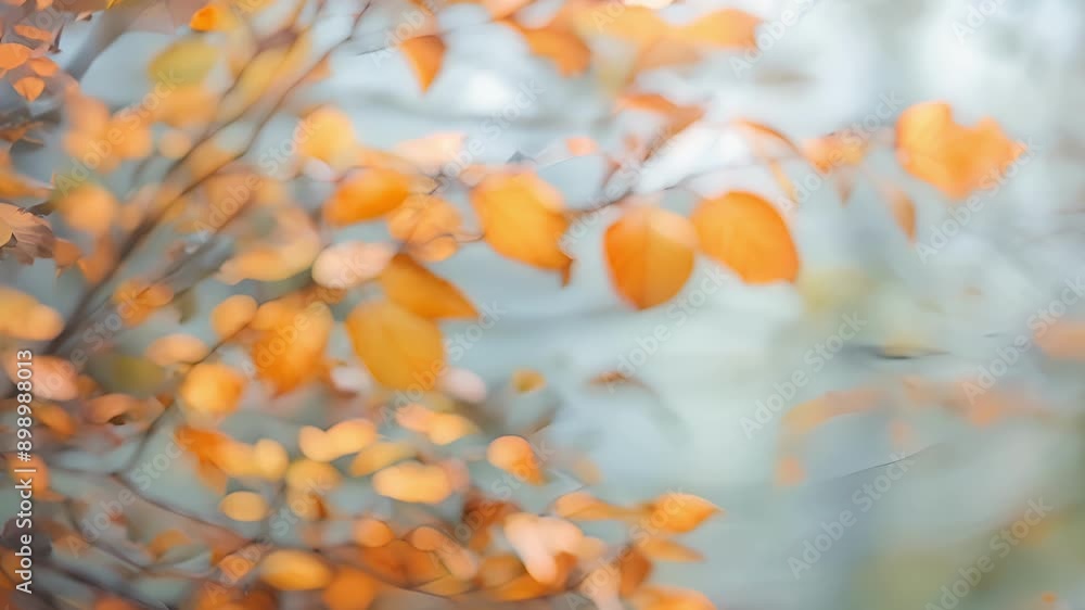 Poster Soft layers of blurred lines and gentle color transitions mimic the beautiful hazy quality of autumn foliage.