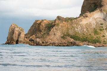 Fototapeta premium Waves hitting the Castlepoint reef