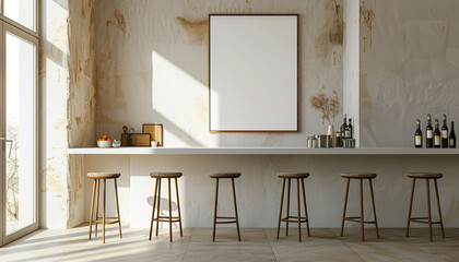 Contemporary kitchen built in appliances with empty frame