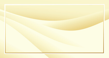 Gold abstract background for luxur brand. Golden gradient graphic resources with thin line wave and geometric element for fashion beuty spa brand