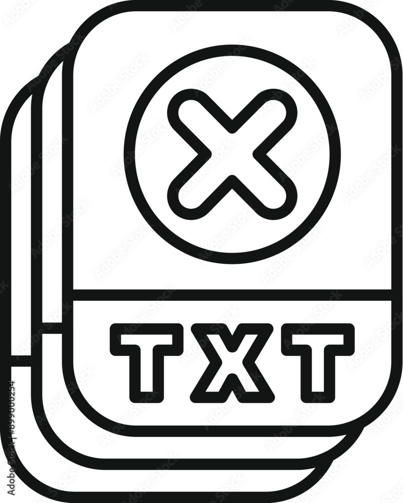 Poster txt file rejected error with document format txt file with delete icon