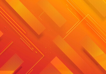 Abstract Geometric Orange and Yellow Background