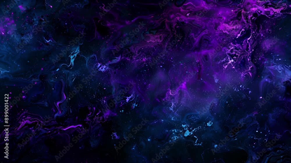 Poster a dark and brooding atmosphere is captured in this abstract night sky design with a deep black backg