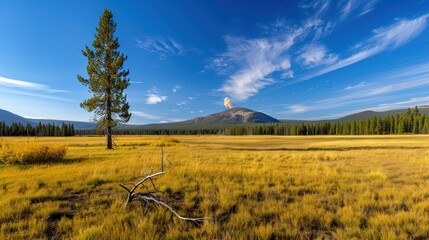 Majestic Mountain Peak Under Clear Blue Skies