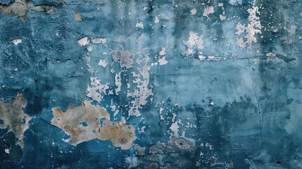 Obraz premium Aged blue concrete wall texture