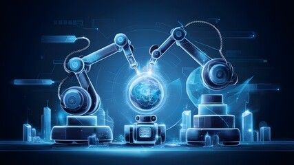 AI-Powered Robot Performing Advanced Tasks