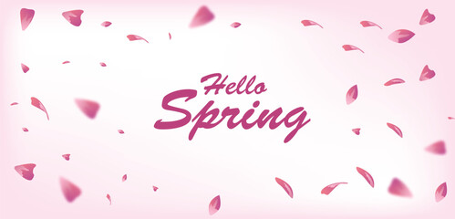 Spring Background fresh with pink theme