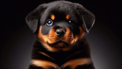 Fototapeta premium Niedlicher Rottweiler 