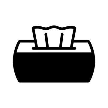 recommend clip art: Tissue box silhouette icon with simple and modern design