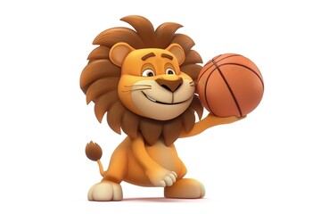 Lion with Basketball 
