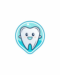 Dental logo aesthetic for your business or your community, white tooth aesthetic