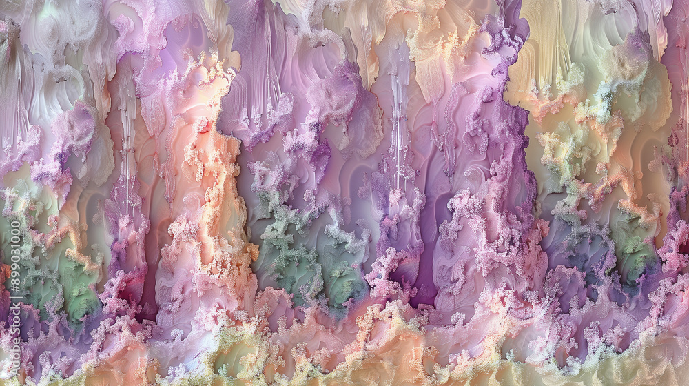 Poster pastel abstract texture with organic forms..