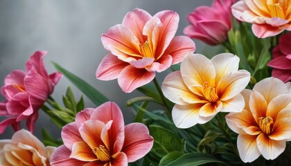 Close-up of Colorful Tulips.