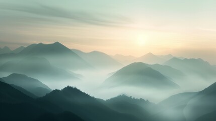 Magical mist enveloping serene hills, hidden pathways and ancient ruins, ethereal glow with a touch of fantasy, soft pastel colors and dreamy mood