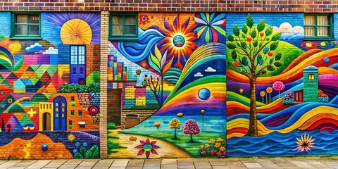 A picture on a wall informative Vibrant engaging AI Generative