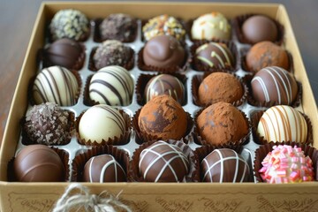 A Box of Assorted Chocolate Truffles