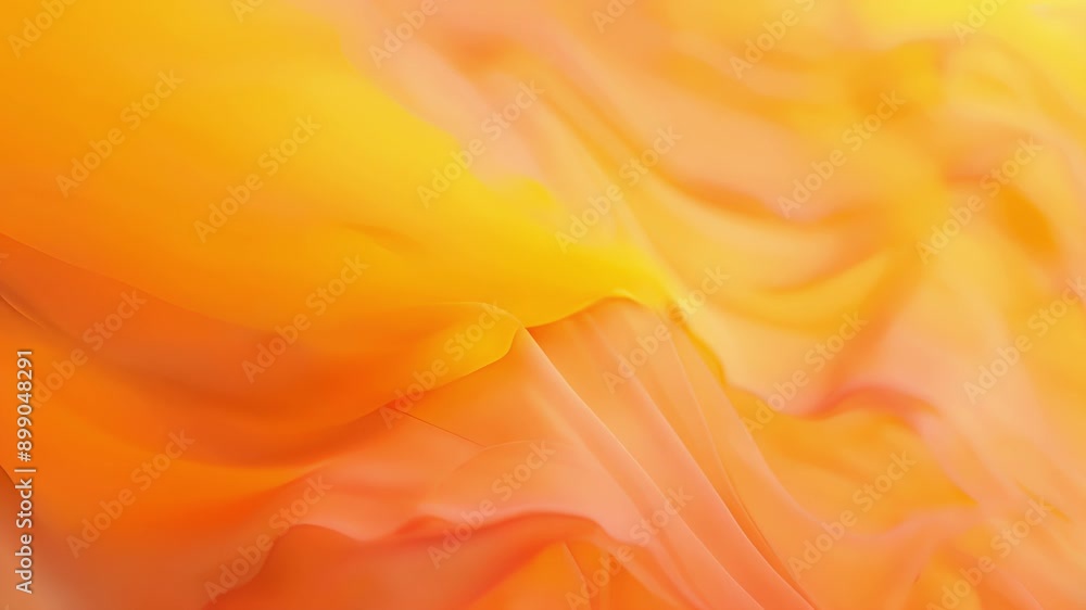 Poster a whimsical design featuring a gradient of warm tones from creamy peach to soft apricot resembling t