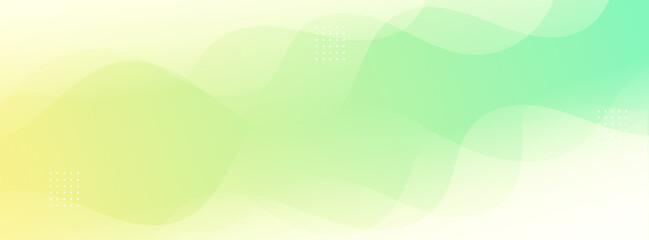 minimalist banner background.green and yellow gradations. wavy abstract .memphis.eps 10