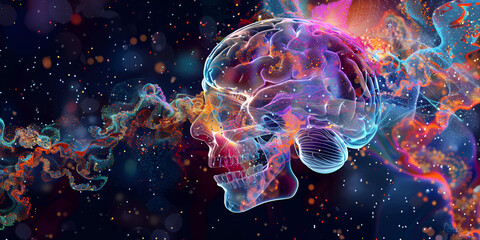 Neural Network: Brain Visualization with Detailed Connections, Brain and Neurons: Exploring the Complex Neural Pathways