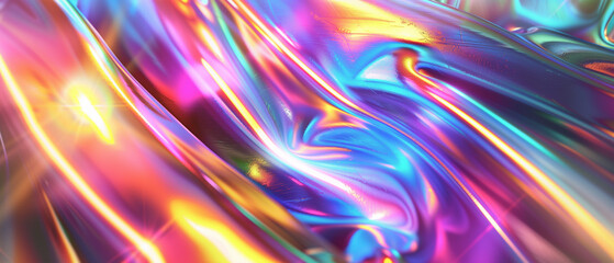 Abstract holographic trendy colorful texture. Pattern background concept