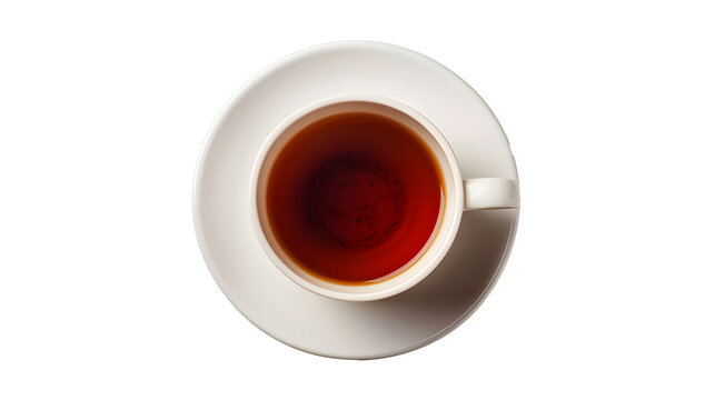 recommend clip art: Cup of tea seen from above isolated on a transparent background. Top View.
                    