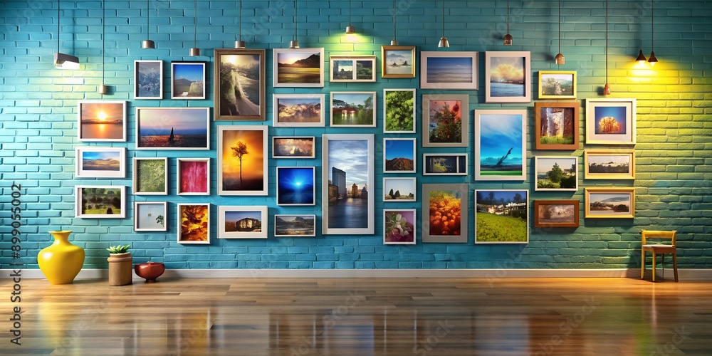 Poster a picture on a wall informative vibrant engaging generative by ai