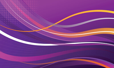 Abstract modern gradient background wavy curved lines